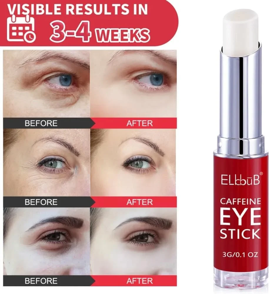 استیک دور چشم کافئین SWEI | کرم دور چشم کافئین با کلاژن، کافئین برای پف چشم، حلقه های تیره، کیسه های زیر چشم، کاهش خطوط ریز و چروک، افتادگی پوست | کرم دور چشم ضد پیری استیک دور چشم کافئین SWEI | کرم دور چشم کافئین با کلاژن، کافئین برای پف چشم، حلقه های تیره، کیسه های زیر چشم، کاهش خطوط ریز و چروک، افتادگی پوست | کرم دور چشم ضد پیری