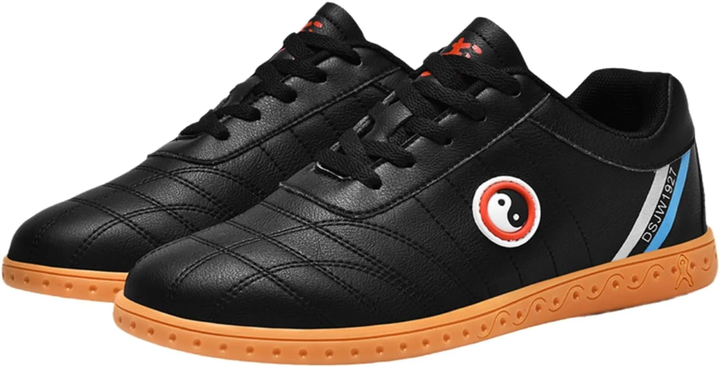 کفش‌های تای‌چی، کفش‌های ورزشی هنرهای رزمی سنتی، کفش‌های کونگ فو وینگ‌چون، یونیسکس، سبک وزن، راحت، بند دار، ساق کوتاه، برای ووشو کاراته کونگ فو تای چی بوکس ورزش باشگاه هنرهای رزمی