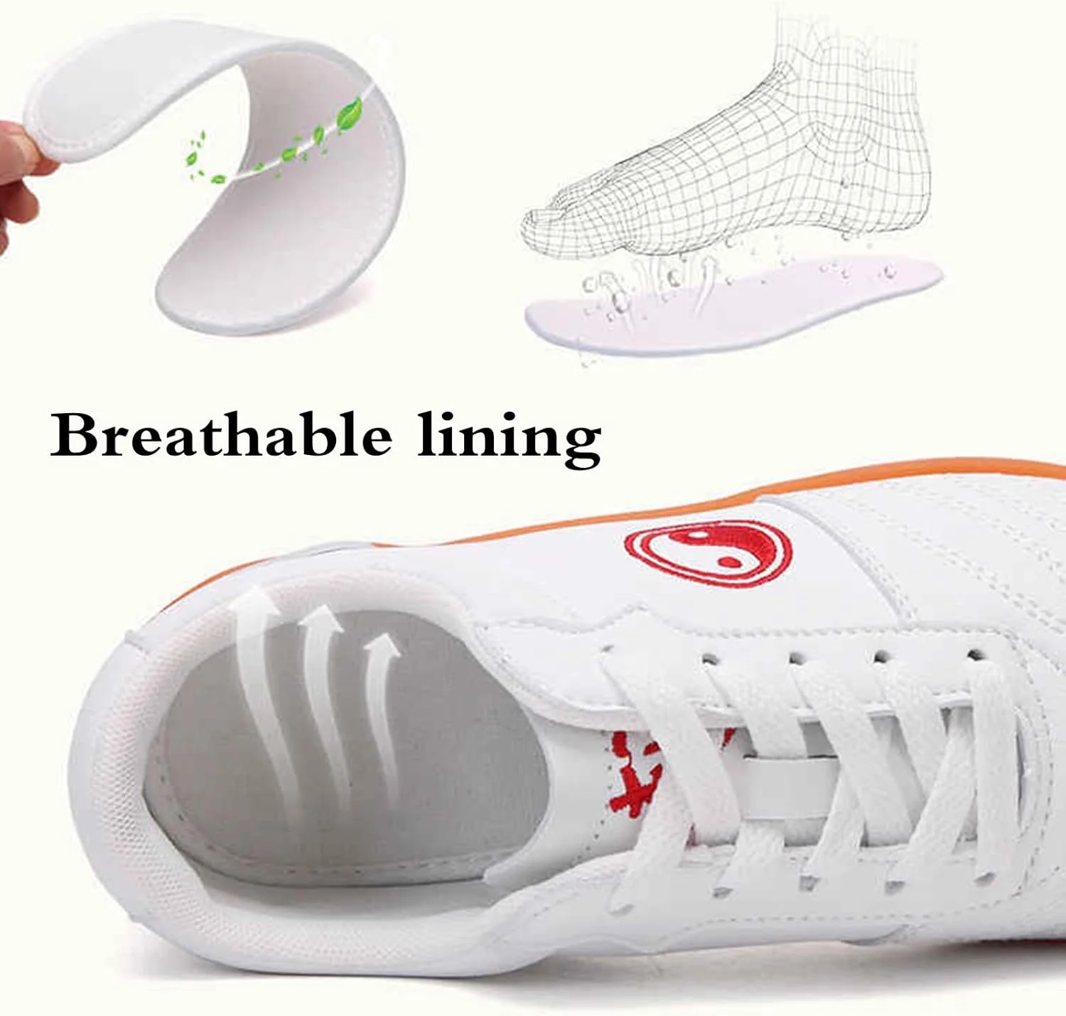 کفشهای ورزشی تایچی، کفشهای تفریحی ووشو، کفشهای کونگ فو تکواندو، ضد لغزش، تنفسپذیر، چرمی، مناسب آقایان، بانوان، کودکان، سبک وزن، برای ووشو سنتی شائولین چی گونگ وینگ چون کفشهای ورزشی تایچی، کفشهای تفریحی ووشو، کفشهای کونگ فو تکواندو، ضد لغزش، تنفسپذیر، چرمی، مناسب آقایان، بانوان، کودکان، سبک وزن، برای ووشو سنتی شائولین چی گونگ وینگ چون