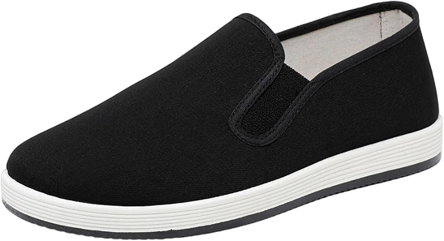 کفش های تمرینی چی گنگ Slip On، کفش پارچه ای سنتی، دمپایی انعطاف پذیر هنرهای رزمی، پشتیبانی پایدار، پوشیدن و درآوردن آسان، برای گردش های روزانه، پیاده روی و دویدن