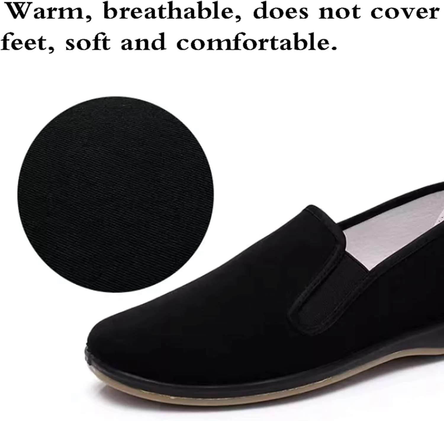 کفش های تمرینی چی گنگ Slip On، کفش پارچه ای سنتی، دمپایی انعطاف پذیر هنرهای رزمی، پشتیبانی پایدار، پوشیدن و درآوردن آسان، برای گردش های روزانه، پیاده روی و دویدن کفش های تمرینی چی گنگ Slip On، کفش پارچه ای سنتی، دمپایی انعطاف پذیر هنرهای رزمی، پشتیبانی پایدار، پوشیدن و درآوردن آسان، برای گردش های روزانه، پیاده روی و دویدن