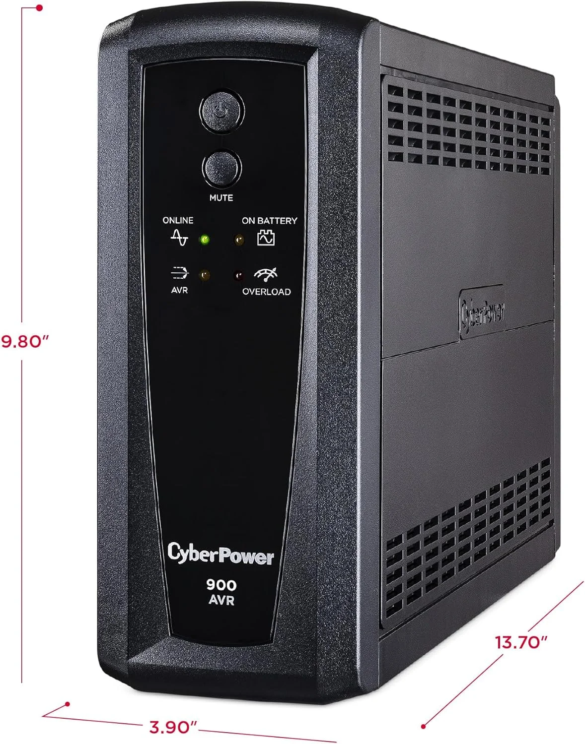 محافظ برق و باتری پشتیبان سایبرپاور CP900AVR، 900VA/560W، دارای 10 خروجی، مدل Mini-Tower، دارای گواهینامه UL