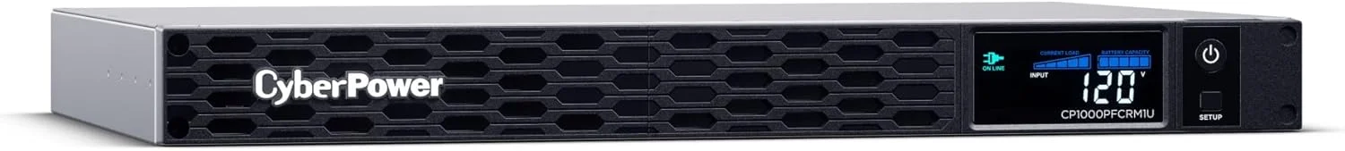 محافظ برق و پشتیبان باتری سینوسی سایبرپاور مدل CP1000PFCRM1U، ظرفیت 1000VA/600W، دارای 6 پریز، AVR، قابل نصب در رک 1U، دارای گواهینامه UL محافظ برق و پشتیبان باتری سینوسی سایبرپاور مدل CP1000PFCRM1U، ظرفیت 1000VA/600W، دارای 6 پریز، AVR، قابل نصب در رک 1U، دارای گواهینامه UL