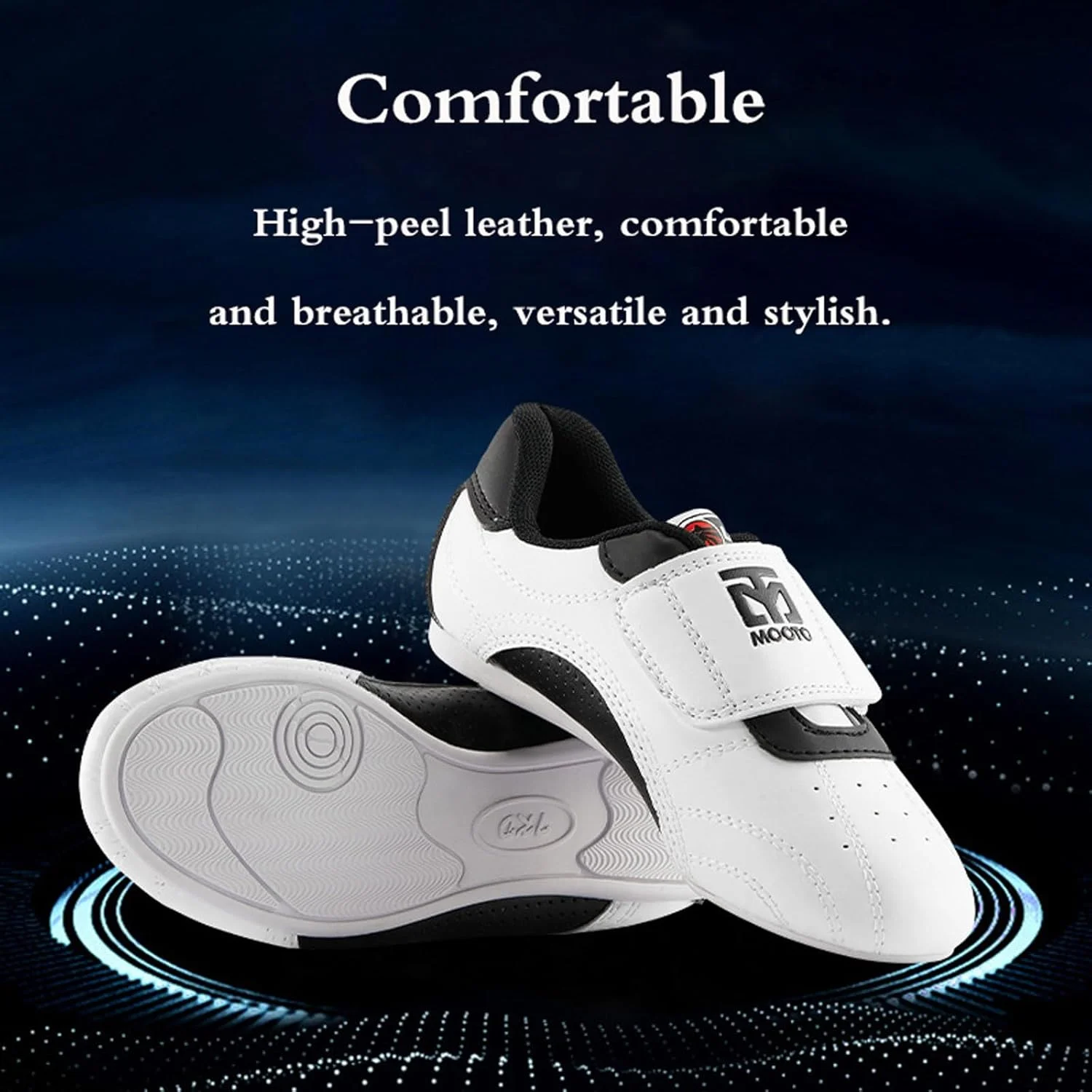 کفش ورزشی آموزش تکواندو، کفش تکواندو تنفسی، کفش کاراته بوکس، ضد لغزش، مقاوم در برابر سایش، تغییر شکل آسان نیست، ضد ضربه، برای تکواندو، بوکس، کاراته، کونگ فو و تای چی. کفش ورزشی آموزش تکواندو، کفش تکواندو تنفسی، کفش کاراته بوکس، ضد لغزش، مقاوم در برابر سایش، تغییر شکل آسان نیست، ضد ضربه، برای تکواندو، بوکس، کاراته، کونگ فو و تای چی.