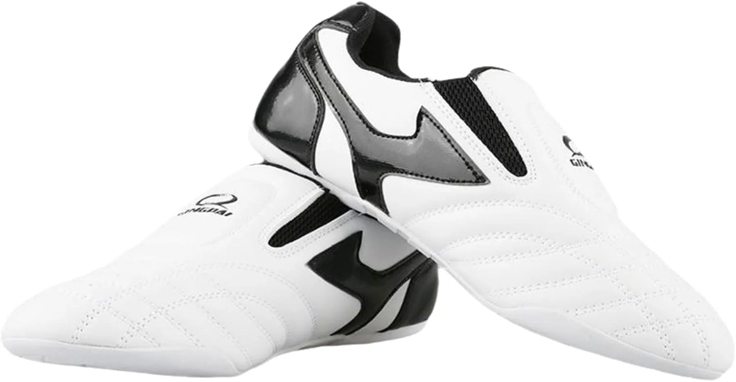 کفش ورزشی تمرین تکواندو Viaoragiosa، کفش سبک هنرهای رزمی، کفش هنرهای رزمی، تغییر شکل ندادن آسان، ضد ضربه، تنفس پذیر، مناسب برای تکواندو، بوکس، کاراته، کونگ فو، تای چی.