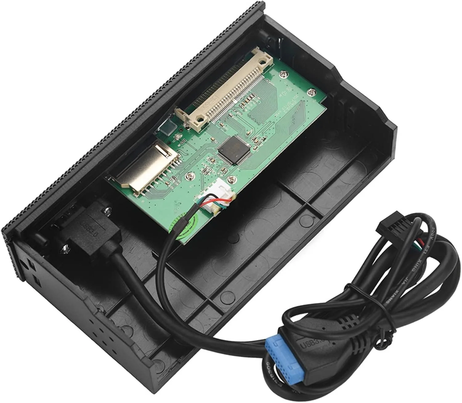 پنل جلویی کارت خوان داخلی کامپیوتر، هاب USB 3.0 چند منظوره همه کاره، پشتیبانی از کارت های M2 SD MS XD CF TF برای کامپیوتر، کارت خوان داخلی پرسرعت مناسب برای قسمت جلویی کیس کامپیوتر پنل جلویی کارت خوان داخلی کامپیوتر، هاب USB 3.0 چند منظوره همه کاره، پشتیبانی از کارت های M2 SD MS XD CF TF برای کامپیوتر، کارت خوان داخلی پرسرعت مناسب برای قسمت جلویی کیس کامپیوتر