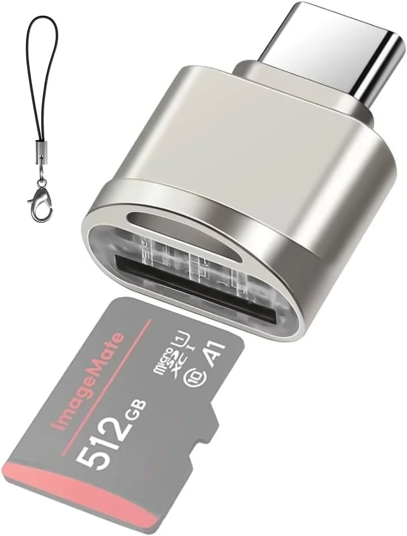 کارت خوان میکرو SD/TF نوع C مدل T Tersely، آداپتور کارت OTG قابل حمل با بند ضد گم شدن، سازگار با لپ تاپ ها، مک بوک، آیفون 17/16/15 پرو مکس، سامسونگ S25، گوگل پیکسل (1 بسته) کارت خوان میکرو SD/TF نوع C مدل T Tersely، آداپتور کارت OTG قابل حمل با بند ضد گم شدن، سازگار با لپ تاپ ها، مک بوک، آیفون 17/16/15 پرو مکس، سامسونگ S25، گوگل پیکسل (1 بسته)