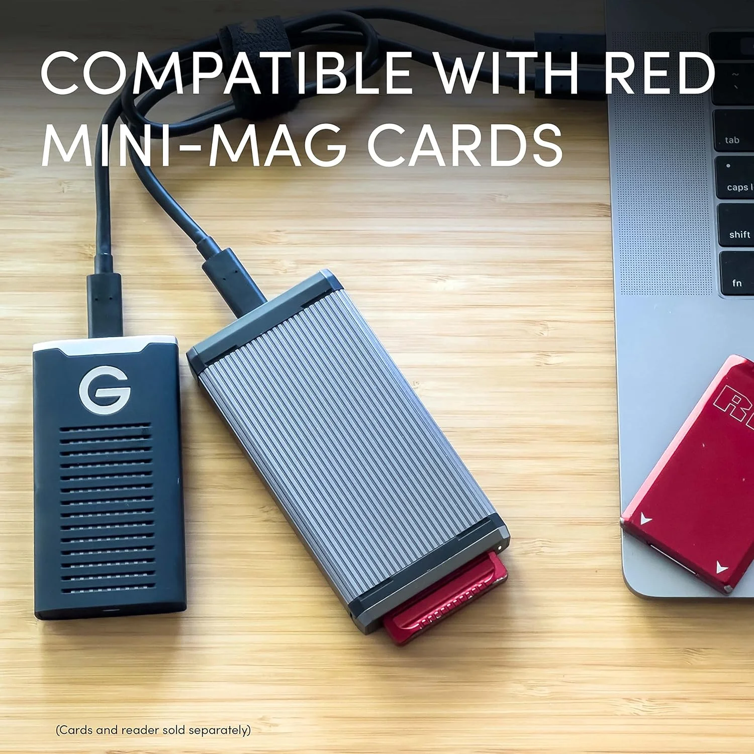 کارت خوان حرفه ای SanDisk Professional PRO-READER RED MINI-MAG Edition - کارت خوان با عملکرد بالا برای کارت های RED MINI-MAG، USB-C، 3.2 Gen 2 - SDPR4G8-0000-GBAND