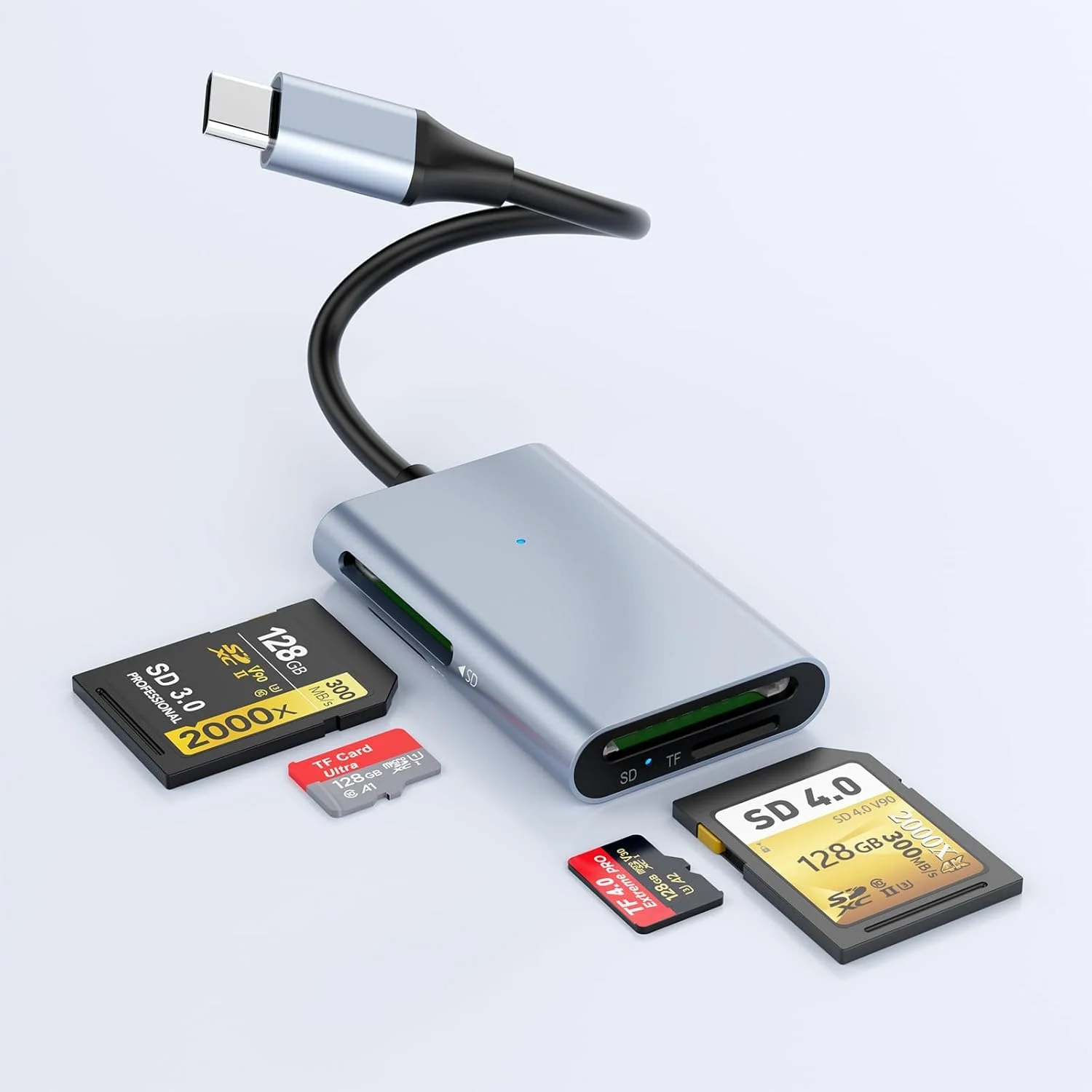 کارت خوان USB C SD 4.0، کارت خوان دوگانه SD، کارت خوان حافظه Micro SD UHS-II برای کارت های SD، Micro SD، SDXC، SDHC، MMC، RS-MMC برای دوربین ها، لپ تاپ ها، تبلت ها، تلفن های هوشمند کارت خوان USB C SD 4.0، کارت خوان دوگانه SD، کارت خوان حافظه Micro SD UHS-II برای کارت های SD، Micro SD، SDXC، SDHC، MMC، RS-MMC برای دوربین ها، لپ تاپ ها، تبلت ها، تلفن های هوشمند