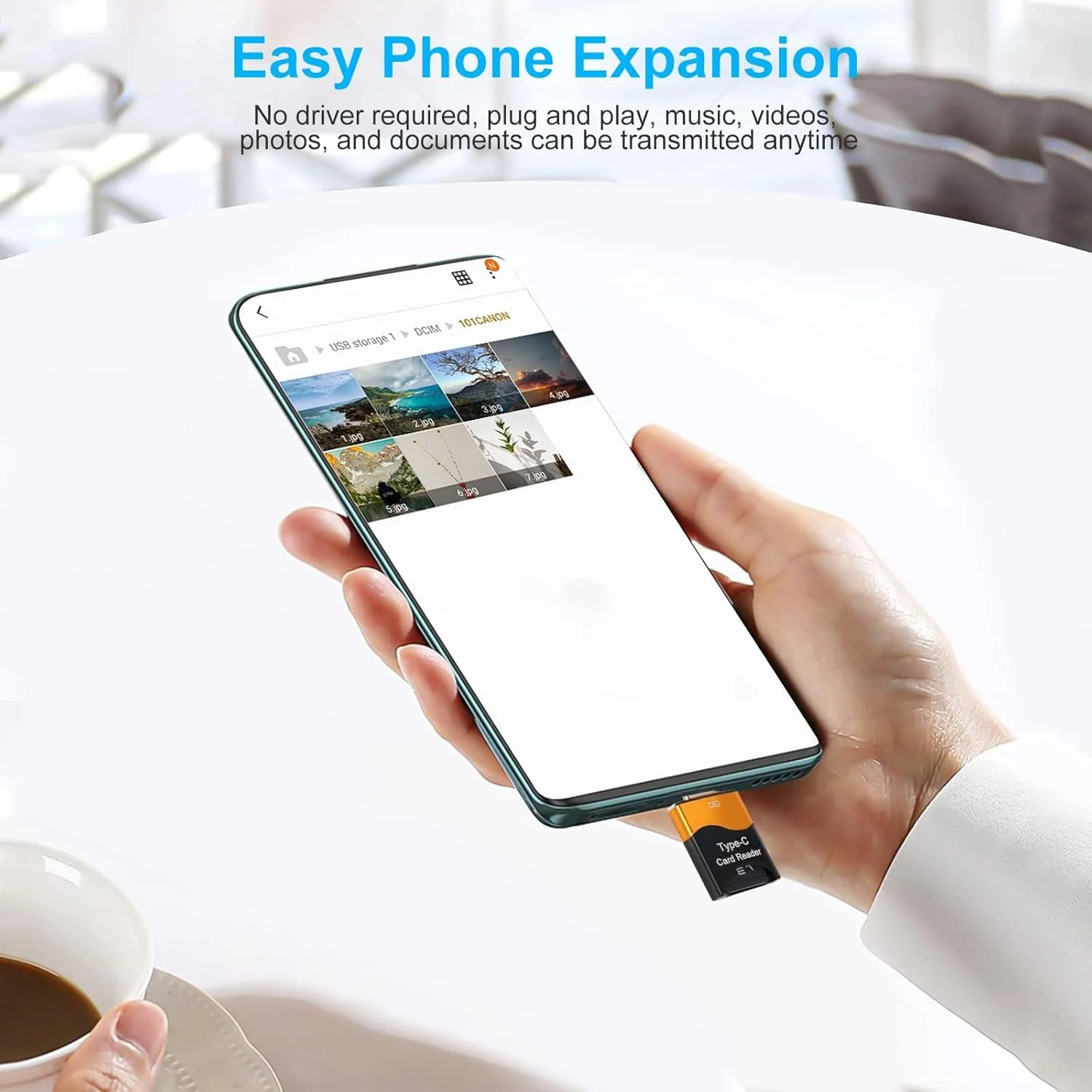 کارت خوان TERRIFI TF، کارت خوان میکرو SD دو عددی، حافظه خارجی پرسرعت، آداپتور کارت خوان حافظه Type C TF سازگار با لپ تاپ، مک بوک، گلکسی