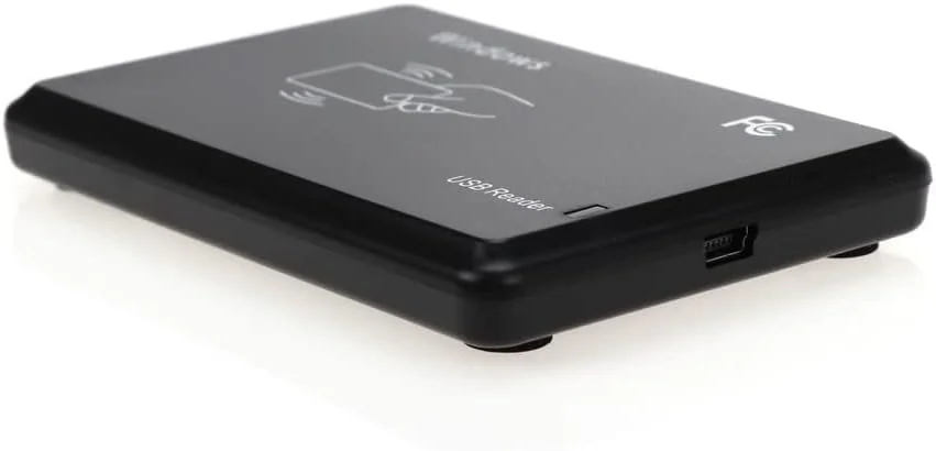 دستگاه کارتخوان رومیزی USB روبیک RFID 125Khz (خواندن 10 رقم اول) بدون تماس برای سیستم عامل های ویندوز و لینوکس EM4100 TK4100 T5200 T5577