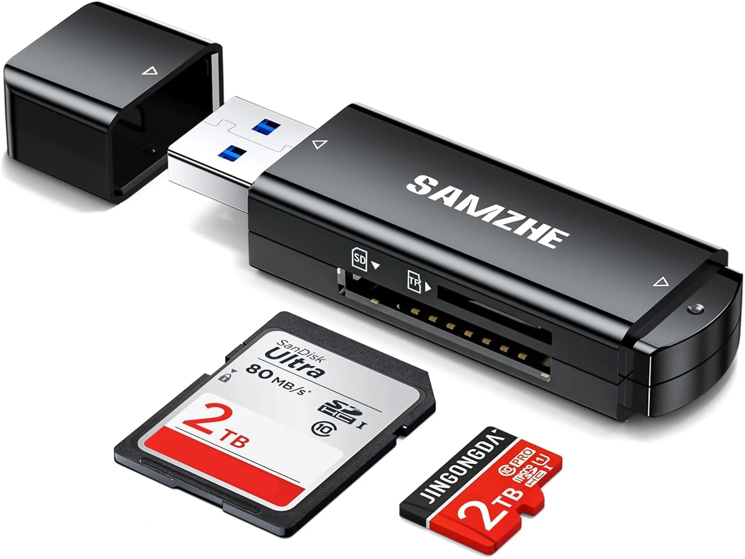 کارت خوان حافظه SAMZHE SD با USB 3.0، آداپتور کارت حافظه 5 گیگابیت بر ثانیه برای TF SD Micro SD SDXC SDHC MMC RS-MMC Micro SDXC Micro SDHC UHS-I سازگار با مک، ویندوز، لینوکس، کروم، کامپیوتر و لپ تاپ کارت خوان حافظه SAMZHE SD با USB 3.0، آداپتور کارت حافظه 5 گیگابیت بر ثانیه برای TF SD Micro SD SDXC SDHC MMC RS-MMC Micro SDXC Micro SDHC UHS-I سازگار با مک، ویندوز، لینوکس، کروم، کامپیوتر و لپ تاپ