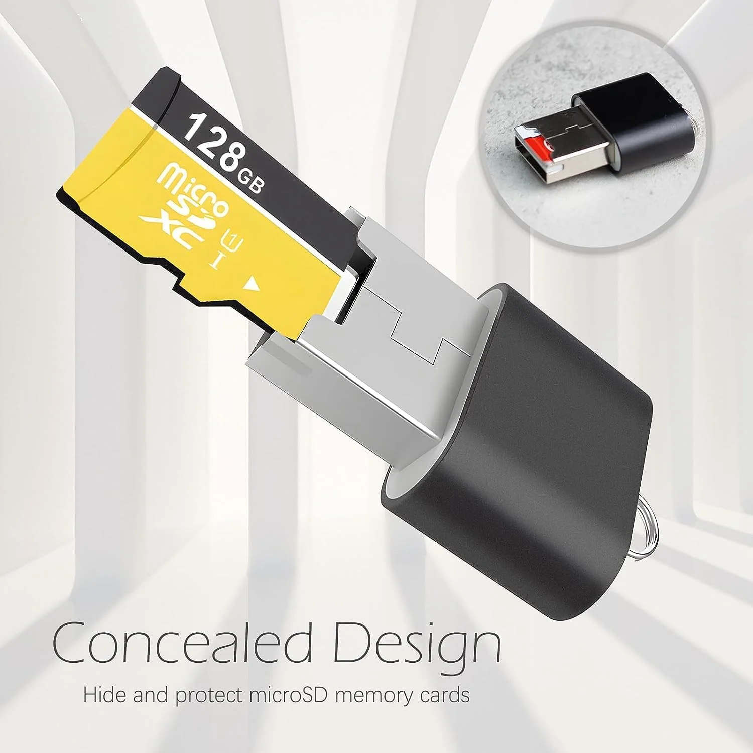 کارت خوان NALACAL برای اندروید، کارت خوان SD قابل حمل، آداپتور Micro SD به USB، کارت خوان TF با اندازه کوچک برای کارت خوان حافظه دوربین، کارت خوان Wansurs برای لپ تاپ کامپیوتر (بسته 5 عددی)