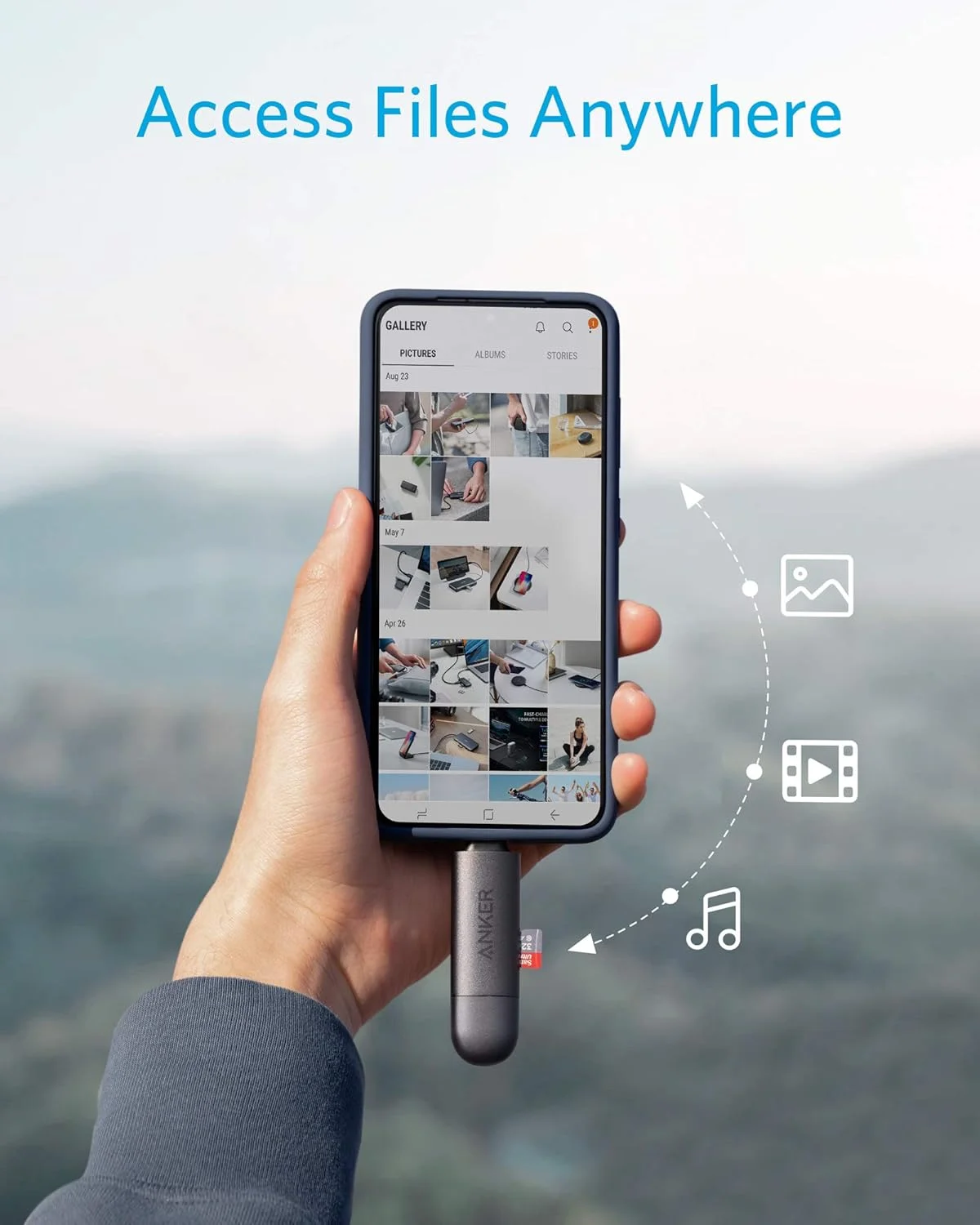 کارت خوان حافظه دوگانه انکر PowerExpand+ 2-in-1 با اتصالات USB-C و USB 3.0، برای کارت های SDXC، SDHC، SD، MMC، RS-MMC، Micro SDXC، Micro SD، Micro SDHC و کارت های UHS-I کارت خوان حافظه دوگانه انکر PowerExpand+ 2-in-1 با اتصالات USB-C و USB 3.0، برای کارت های SDXC، SDHC، SD، MMC، RS-MMC، Micro SDXC، Micro SD، Micro SDHC و کارت های UHS-I