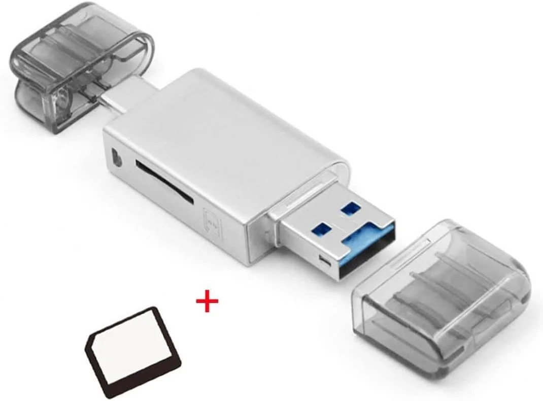 کارت خوان چند فرمتی NALACAL: سازگار با USB Type-C و USB 2.0، دو اسلات برای کارت های حافظه NM Nano و TF Micro SD، ایده آل برای تلفن ها و لپ تاپ ها