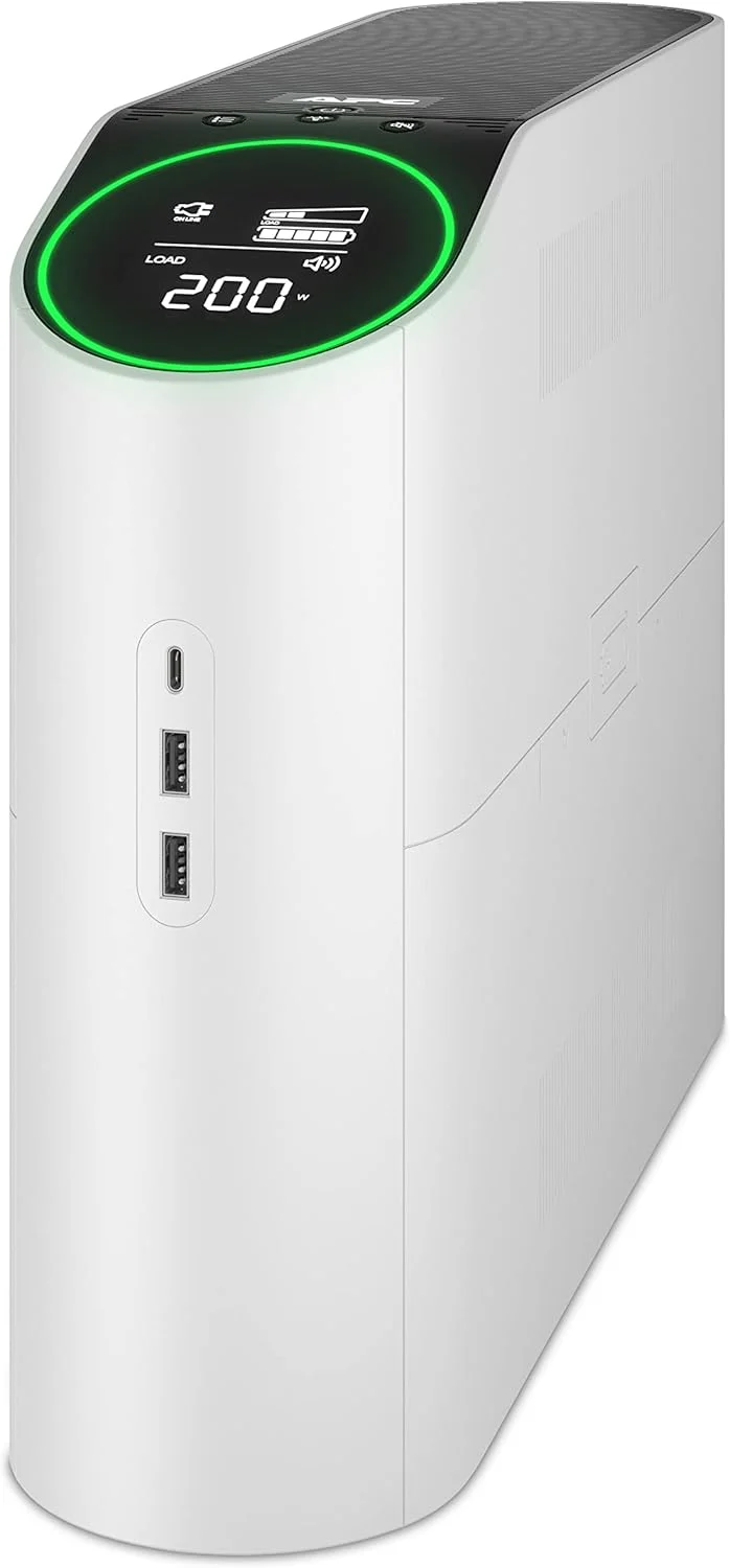 منبع تغذیه پشتیبان گیمینگ APC Back-UPS Pro، 1500VA موج سینوسی، شارژ USB-C و AVR، BGM1500-US