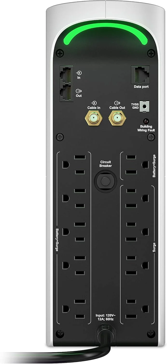 منبع تغذیه پشتیبان گیمینگ APC Back-UPS Pro، 1500VA موج سینوسی، شارژ USB-C و AVR، BGM1500-US منبع تغذیه پشتیبان گیمینگ APC Back-UPS Pro، 1500VA موج سینوسی، شارژ USB-C و AVR، BGM1500-US