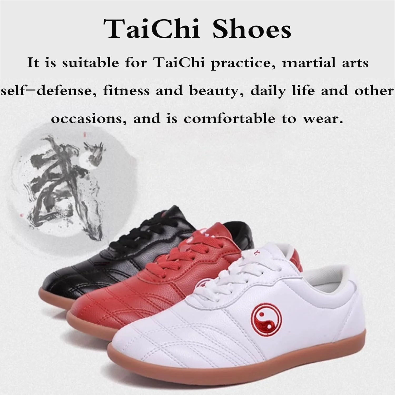 کفش های آموزش چیگونگ، کفش هنرهای رزمی زنانه تای چی تکواندو، کفش هنرهای رزمی ضد لغزش، تنفسی، راحت، جذب شوک، برای تکواندو، بوکس، کونگ فو، تای چی. کفش های آموزش چیگونگ، کفش هنرهای رزمی زنانه تای چی تکواندو، کفش هنرهای رزمی ضد لغزش، تنفسی، راحت، جذب شوک، برای تکواندو، بوکس، کونگ فو، تای چی.