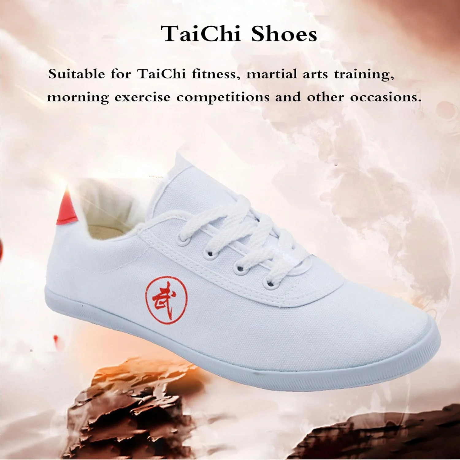 کفش های ورزشی ووشو، کفش های تای چی، کفش های کونگ فو تای چی ووشو، کفش های ورزشی هنرهای رزمی سنتی، مناسب برای آقایان و بانوان، تنفس پذیر، مقاوم در برابر سایش، برای تکواندو، بوکس، کاراته، کونگ فو و تای چی.