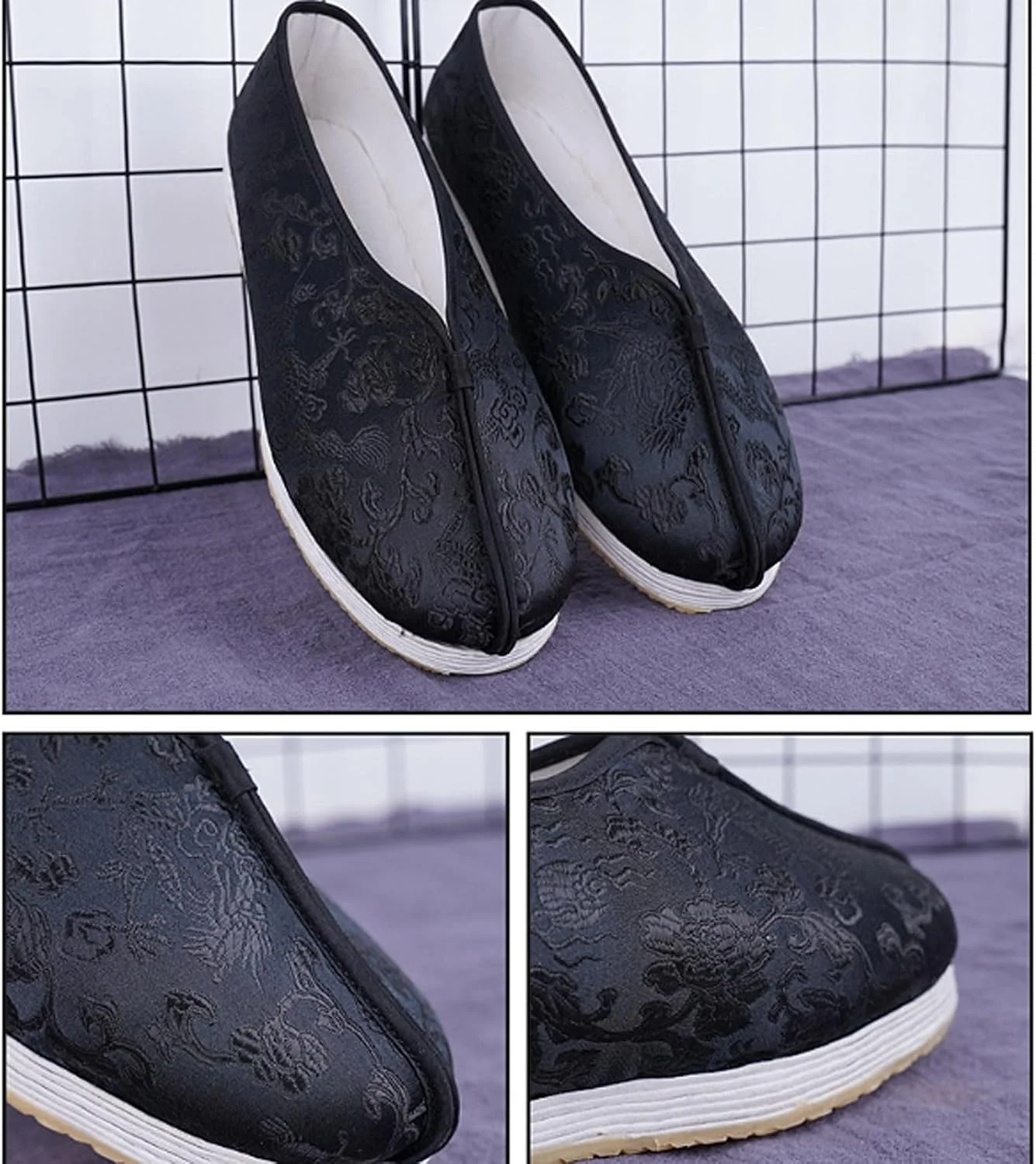 کفش پارچه ای سنتی، کفش هنرهای رزمی مردانه و زنانه کونگ فو تای چی، کفش های رزمی بومى، ضد لغزش، مقاوم در برابر سایش، کشش خوب، برای گردش های روزانه، پیاده روی و دویدن کفش پارچه ای سنتی، کفش هنرهای رزمی مردانه و زنانه کونگ فو تای چی، کفش های رزمی بومى، ضد لغزش، مقاوم در برابر سایش، کشش خوب، برای گردش های روزانه، پیاده روی و دویدن