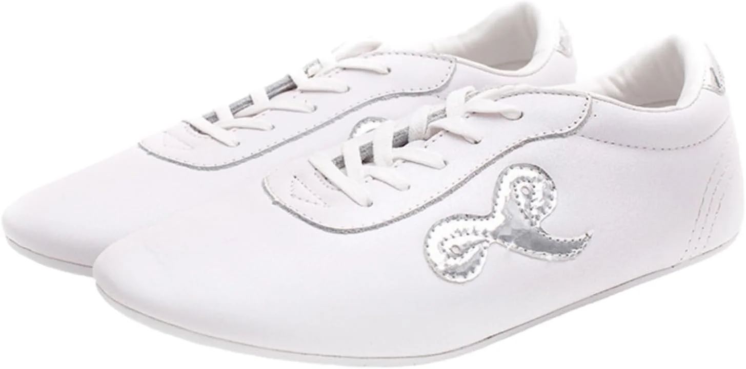 کفش تایچی زنانه، کفش ووشو کونگ فو تایچی، کفش ورزشی هنرهای رزمی سنتی، ضد لغزش، تنفس پذیر، چرم، زیره نرم، مناسب ووشو کاراته کونگ فو تای چی بوکس هنرهای رزمی