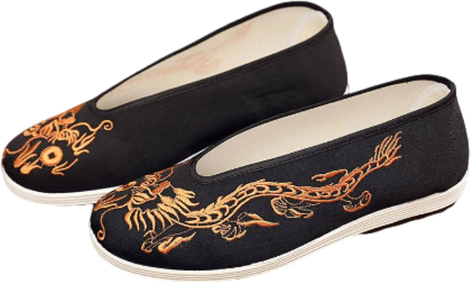 کفش پارچه ای تای چی، کفش سنتی کانواس کونگ فو چینی، دمپایی انعطاف پذیر هنرهای رزمی، مقاوم در برابر سایش، کشش خوب، برای گردش های روزانه، پیاده روی و دویدن