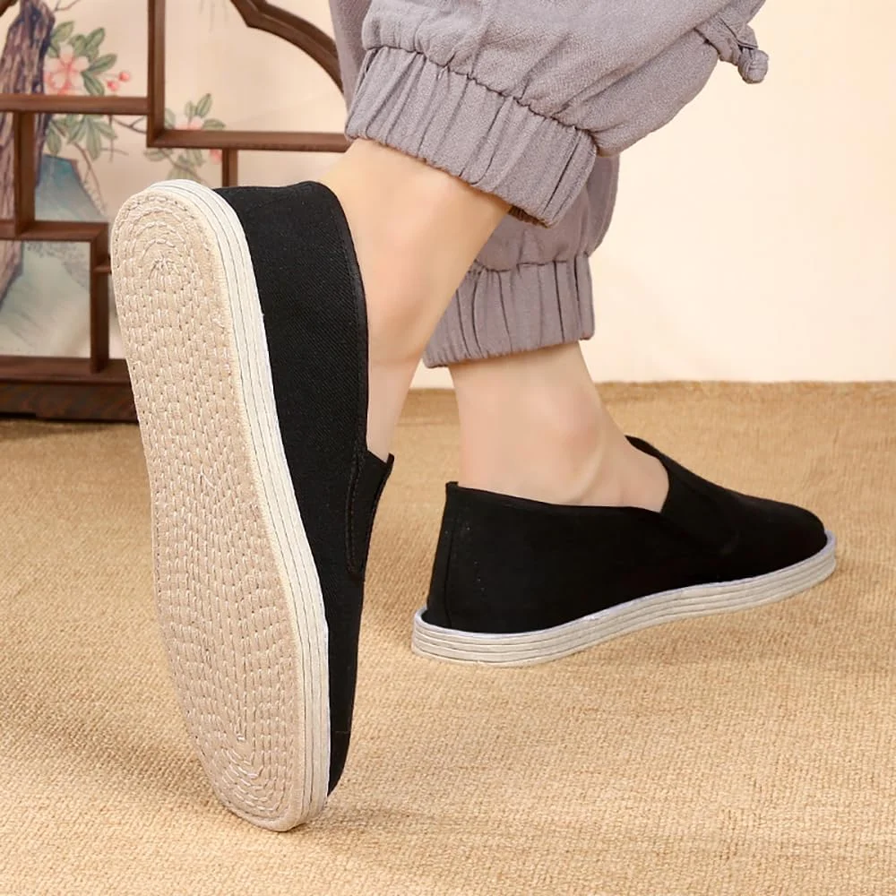 کفش های تای چی کونگ فو، کفش های هنرهای رزمی سنتی، پارچه قدیمی پکن، ضد لغزش، سبک وزن، کفش های تمرینی، دمپایی های لغزنده چهار فصل