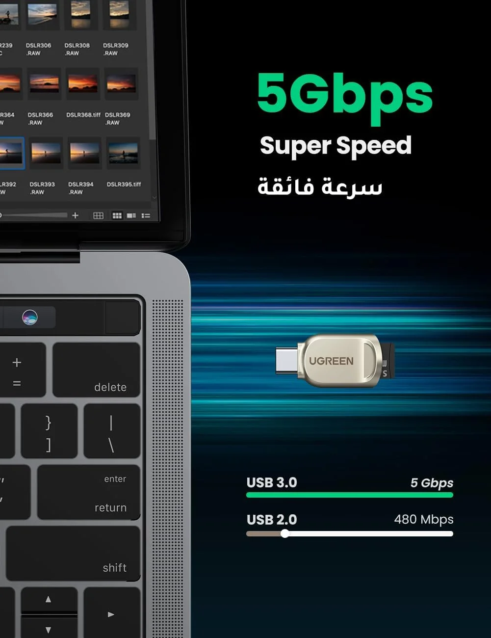 آداپتور کارت خوان مینی میکرو SD یوگرین USB C آلومینیومی TF سازگار با میکرو SD، SDXC، TF برای سری آیفون 17، مک بوک پرو/آیپد پرو، S25 Ultra S24/S23 آداپتور کارت خوان مینی میکرو SD یوگرین USB C آلومینیومی TF سازگار با میکرو SD، SDXC، TF برای سری آیفون 17، مک بوک پرو/آیپد پرو، S25 Ultra S24/S23