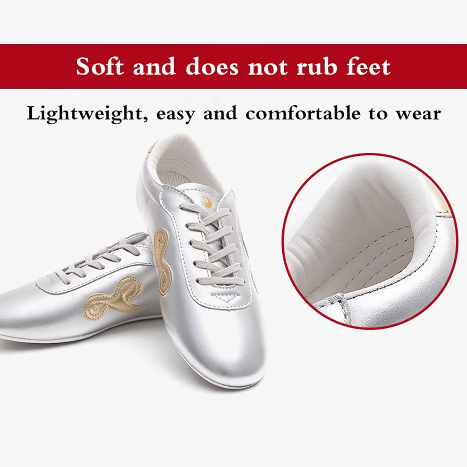 کفش‌های تای‌چی، کفش‌های ووشو سنتی چینی، کفش‌های تنفسی تکواندو، کفش‌های کونگ فو وینگ چون، سبک وزن، ضد لغزش، تنفسی، برای تکواندو، بوکس، کاراته، کونگ فو، وینگ چون