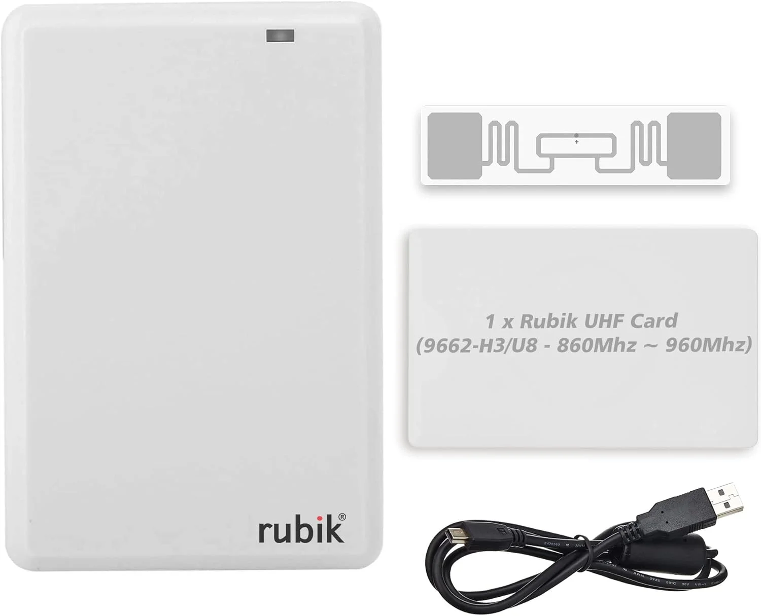 دستگاه خواننده و نویسنده RFID مدل Rubik UHF با فرکانس 902-928 مگاهرتز و 865-868 مگاهرتز با برد بلند ISO18000-6C برای کارت ها، تگ ها و برچسب های فرکانس بالا