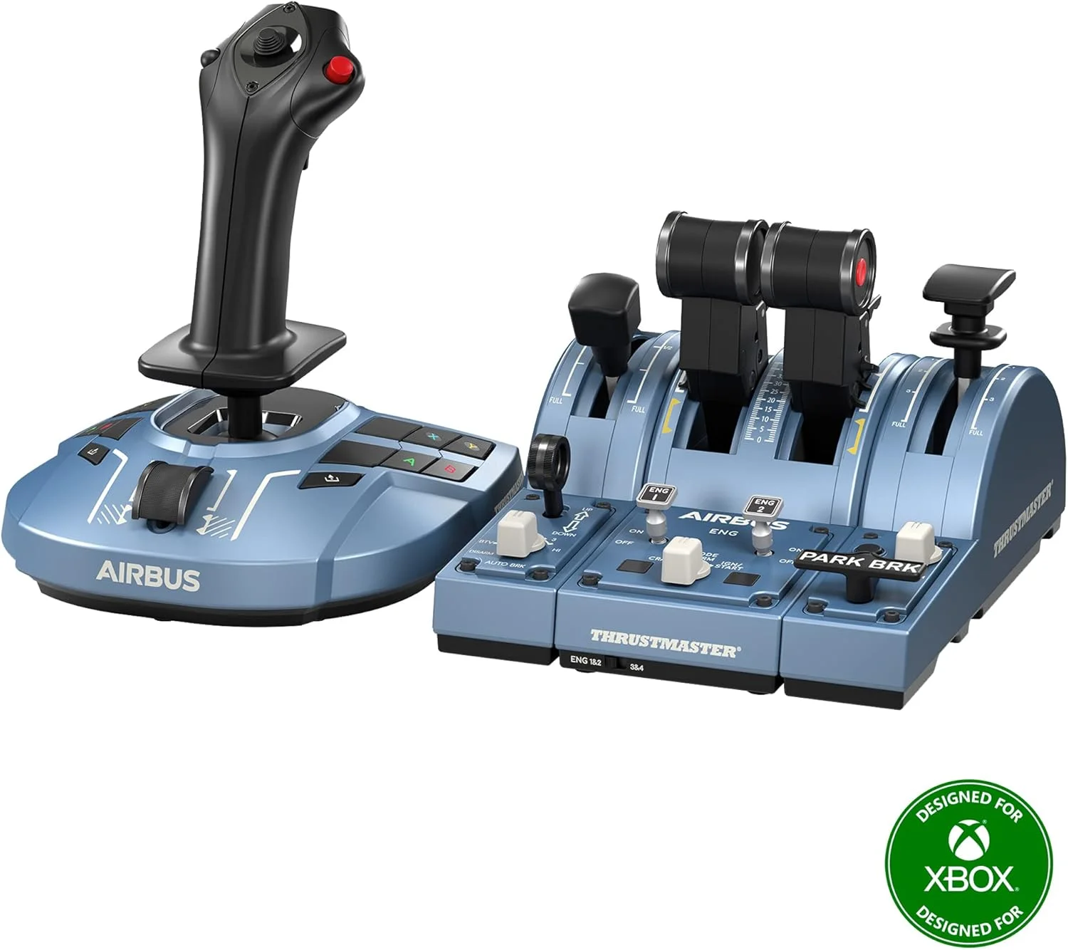 مجموعه Thrustmaster TCA Captain Pack X Airbus Edition - جوی استیک پرواز و کوادرانت دریچه گاز با دقت بالا برای Xbox Series X|S، Xbox One و PC
