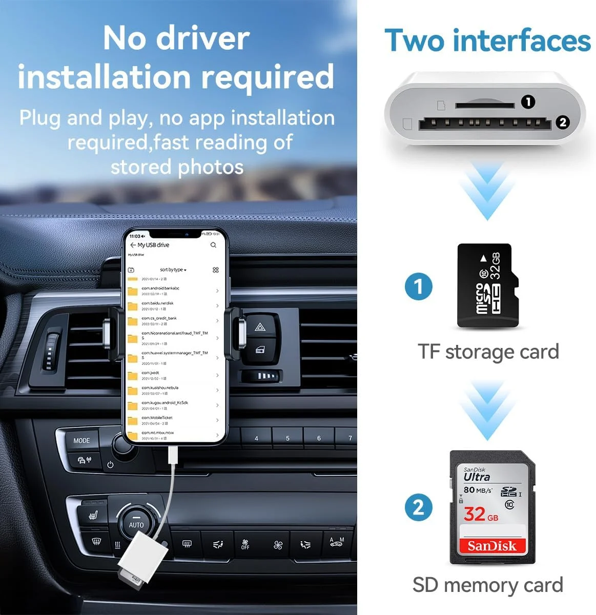 کارت خوان SD مدل T Tersely برای آیفون/آیپد، آداپتور کارت خوان حافظه دوربین دو اسلاته لایتنینگ به SD/TF 2 در 1 برای آیفون 14/13/12/11/X/XS/XR/8/7 آیپد، انتقال سریع عکس ها و فیلم ها کارت خوان SD مدل T Tersely برای آیفون/آیپد، آداپتور کارت خوان حافظه دوربین دو اسلاته لایتنینگ به SD/TF 2 در 1 برای آیفون 14/13/12/11/X/XS/XR/8/7 آیپد، انتقال سریع عکس ها و فیلم ها