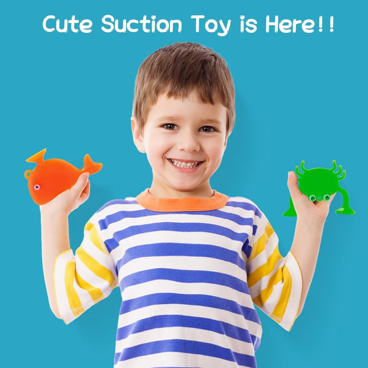 اسباب بازی های حمام چسبانکی Arcimatto، 18 تکه، مناسب کودکان نوپا، حیوانات دریایی سیلیکونی بدون کپک، اسباب بازی های حسی بدون سوراخ، هدیه خلاقانه و سرگرم کننده برای دختران و پسران به همراه پوسته تخم مرغ
