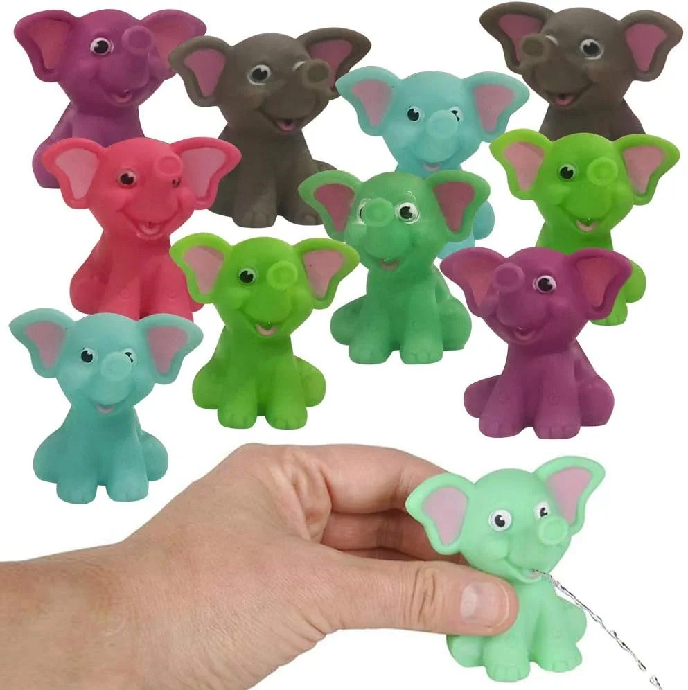 اسباب بازی های فیل آب پاش لاستیکی ArtCreativity، بسته 12 عددی، اسباب بازی های حمام و استخر برای کودکان، آب پاش های ایمن و بادوام، هدیه تولد، پرکننده کیسه های هدیه