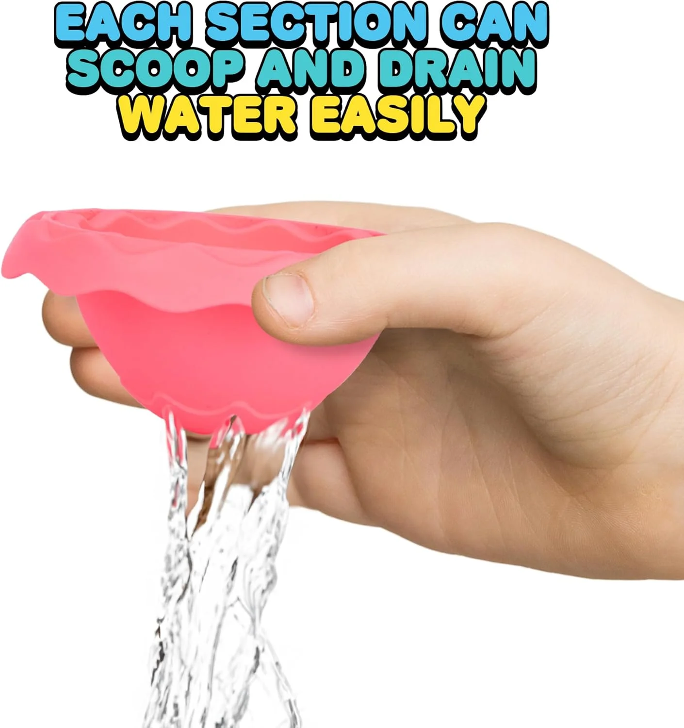 اسباب بازی حمام تودرتو ArtCreativity برای کودکان نوپا - اسباب بازی حمام 7 تکه بدون قالب با سوراخ های زهکشی - اسباب بازی وان حمام سرگرم کننده کودک - اسباب بازی حسی رنگ پاستلی