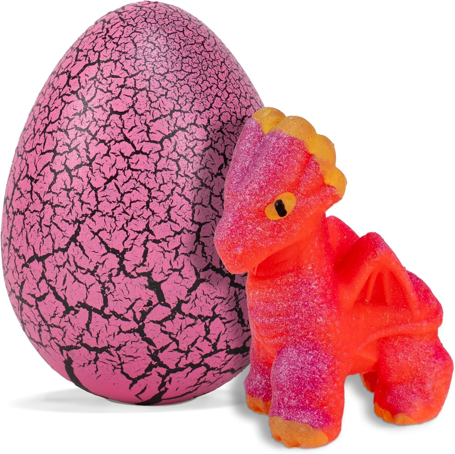 تخم اژدهای شانسی در حال رشد، اسباب بازی جدید کودکان - بسته 2 عددی، صورتی و سبز