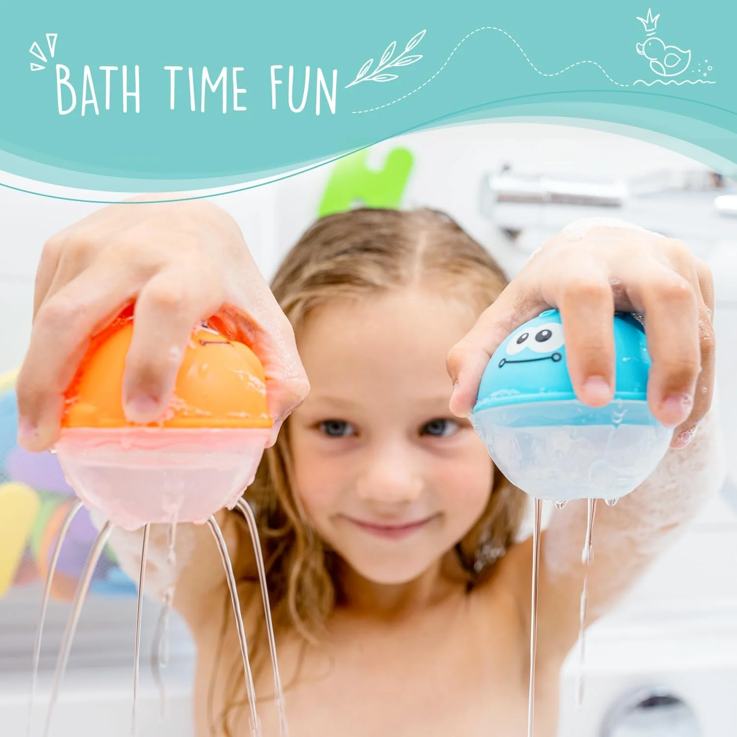 ارگانایزر اسباب بازی حمام کودک Comfylife - محفظه نگهداری اسباب بازی حمام برای دوش - شامل اسباب بازی های فومی (اعداد و حروف و اسباب بازی های آب پاش) + توری اضافی که به عنوان اسباب بازی نیز استفاده می شود ارگانایزر اسباب بازی حمام کودک Comfylife - محفظه نگهداری اسباب بازی حمام برای دوش - شامل اسباب بازی های فومی (اعداد و حروف و اسباب بازی های آب پاش) + توری اضافی که به عنوان اسباب بازی نیز استفاده می شود