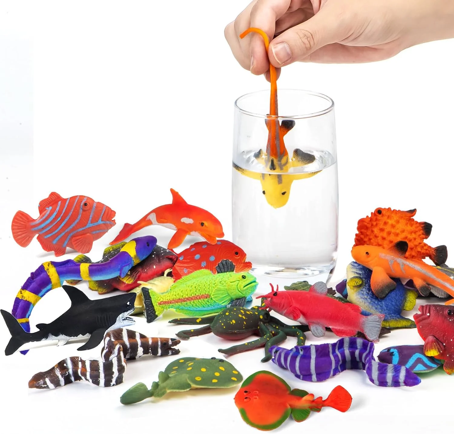 مجموعه 12 عددی اسباب بازی حیوانات دریایی تغییر رنگ دهنده، فیگورهای حیوانات اقیانوسی تغییر رنگ دهنده، اسباب بازی های حمام بدون کپک برای کودکان نوپا، اسباب بازی های میز آبی، اسباب بازی های ماهی شناور لاستیکی برای لوازم مهمانی با تم، پرکننده های کیسه های هدیه مجموعه 12 عددی اسباب بازی حیوانات دریایی تغییر رنگ دهنده، فیگورهای حیوانات اقیانوسی تغییر رنگ دهنده، اسباب بازی های حمام بدون کپک برای کودکان نوپا، اسباب بازی های میز آبی، اسباب بازی های ماهی شناور لاستیکی برای لوازم مهمانی با تم، پرکننده های کیسه های هدیه