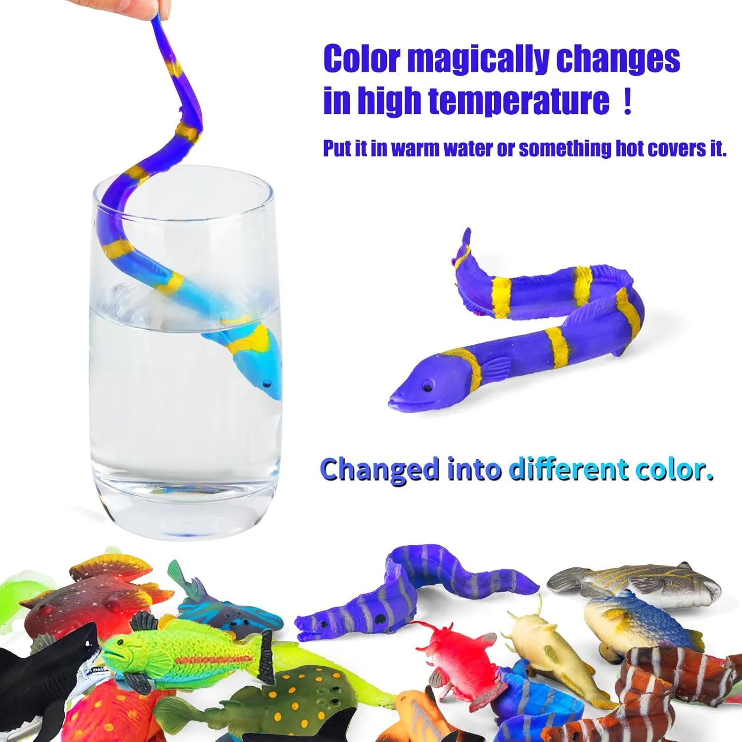 مجموعه 12 عددی اسباب بازی حیوانات دریایی تغییر رنگ دهنده، فیگورهای حیوانات اقیانوسی تغییر رنگ دهنده، اسباب بازی های حمام بدون کپک برای کودکان نوپا، اسباب بازی های میز آبی، اسباب بازی های ماهی شناور لاستیکی برای لوازم مهمانی با تم، پرکننده های کیسه های هدیه مجموعه 12 عددی اسباب بازی حیوانات دریایی تغییر رنگ دهنده، فیگورهای حیوانات اقیانوسی تغییر رنگ دهنده، اسباب بازی های حمام بدون کپک برای کودکان نوپا، اسباب بازی های میز آبی، اسباب بازی های ماهی شناور لاستیکی برای لوازم مهمانی با تم، پرکننده های کیسه های هدیه