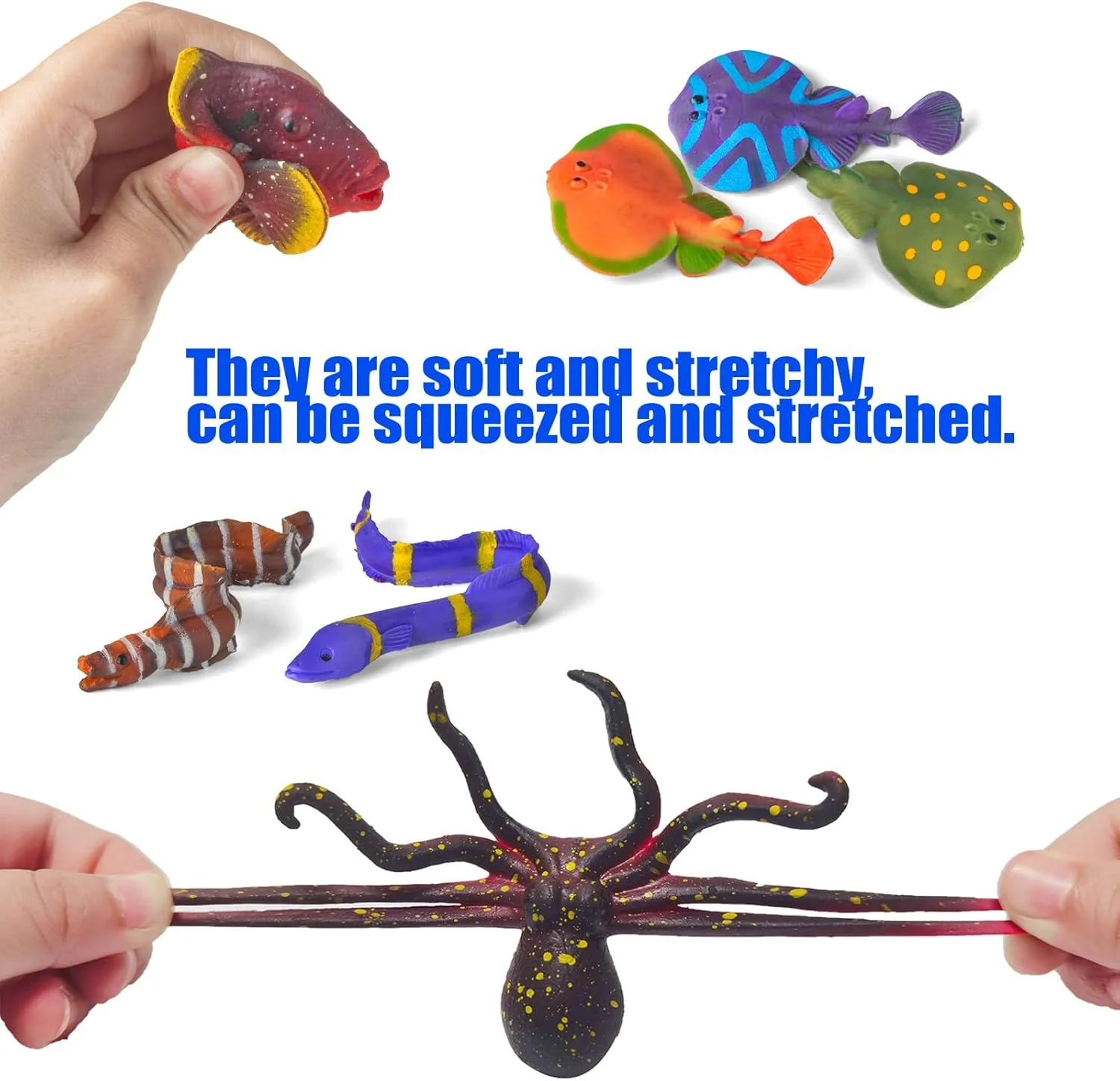 مجموعه 12 عددی اسباب بازی حیوانات دریایی تغییر رنگ دهنده، فیگورهای حیوانات اقیانوسی تغییر رنگ دهنده، اسباب بازی های حمام بدون کپک برای کودکان نوپا، اسباب بازی های میز آبی، اسباب بازی های ماهی شناور لاستیکی برای لوازم مهمانی با تم، پرکننده های کیسه های هدیه مجموعه 12 عددی اسباب بازی حیوانات دریایی تغییر رنگ دهنده، فیگورهای حیوانات اقیانوسی تغییر رنگ دهنده، اسباب بازی های حمام بدون کپک برای کودکان نوپا، اسباب بازی های میز آبی، اسباب بازی های ماهی شناور لاستیکی برای لوازم مهمانی با تم، پرکننده های کیسه های هدیه