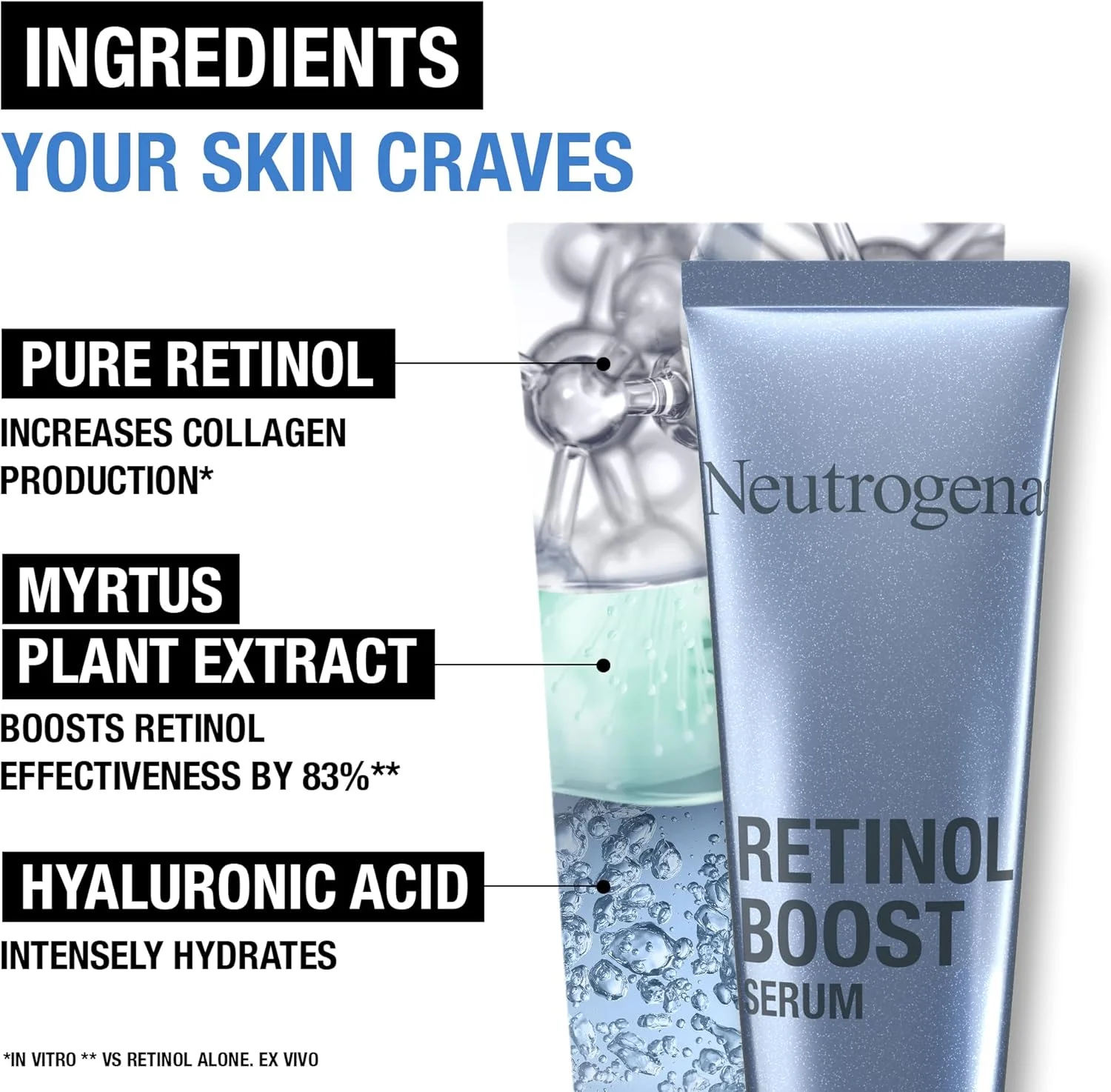 کرم دور چشم نوتروژینا Retinol Boost، 15 میلی لیتر + سرم نوتروژینا Retinol Boost، 30 میلی لیتر