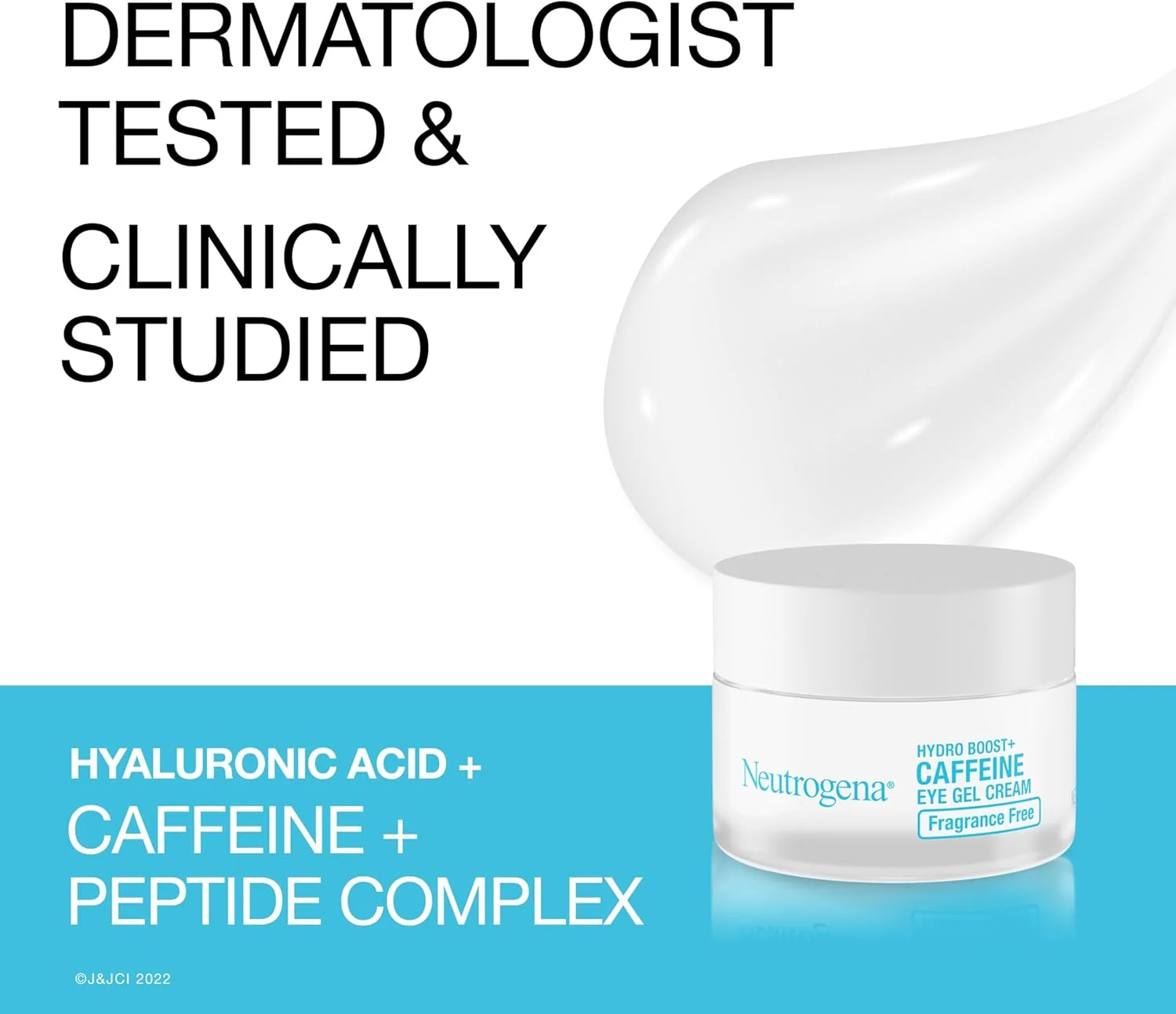 کرم دور چشم نوتروژینا Hydro Boost+ برای تیرگی و پف، کرم زیر چشم حاوی کافئین، اسید هیالورونیک و پپتید، بدون عطر، 15 میلی لیتر کرم دور چشم نوتروژینا Hydro Boost+ برای تیرگی و پف، کرم زیر چشم حاوی کافئین، اسید هیالورونیک و پپتید، بدون عطر، 15 میلی لیتر