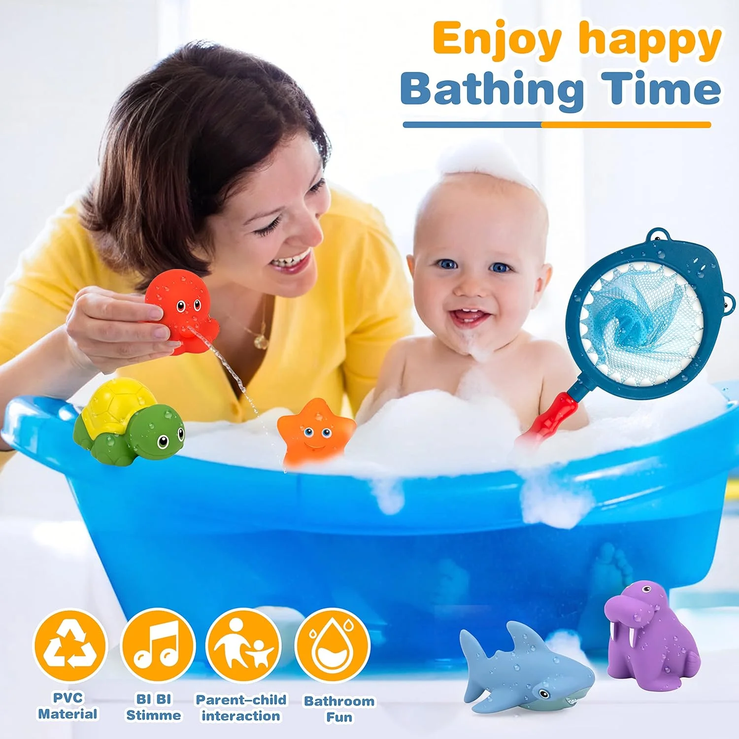 اسباب بازی حمام کودک، 7 تکه اسباب بازی حمام، اسباب بازی آبی کودکان، اسباب بازی استخر وان حمام با تور ماهیگیری، لاک پشت ها و کوسه، هدیه سرگرم کننده حمام برای کودکان 3 4 5 6+ ساله اسباب بازی حمام کودک، 7 تکه اسباب بازی حمام، اسباب بازی آبی کودکان، اسباب بازی استخر وان حمام با تور ماهیگیری، لاک پشت ها و کوسه، هدیه سرگرم کننده حمام برای کودکان 3 4 5 6+ ساله