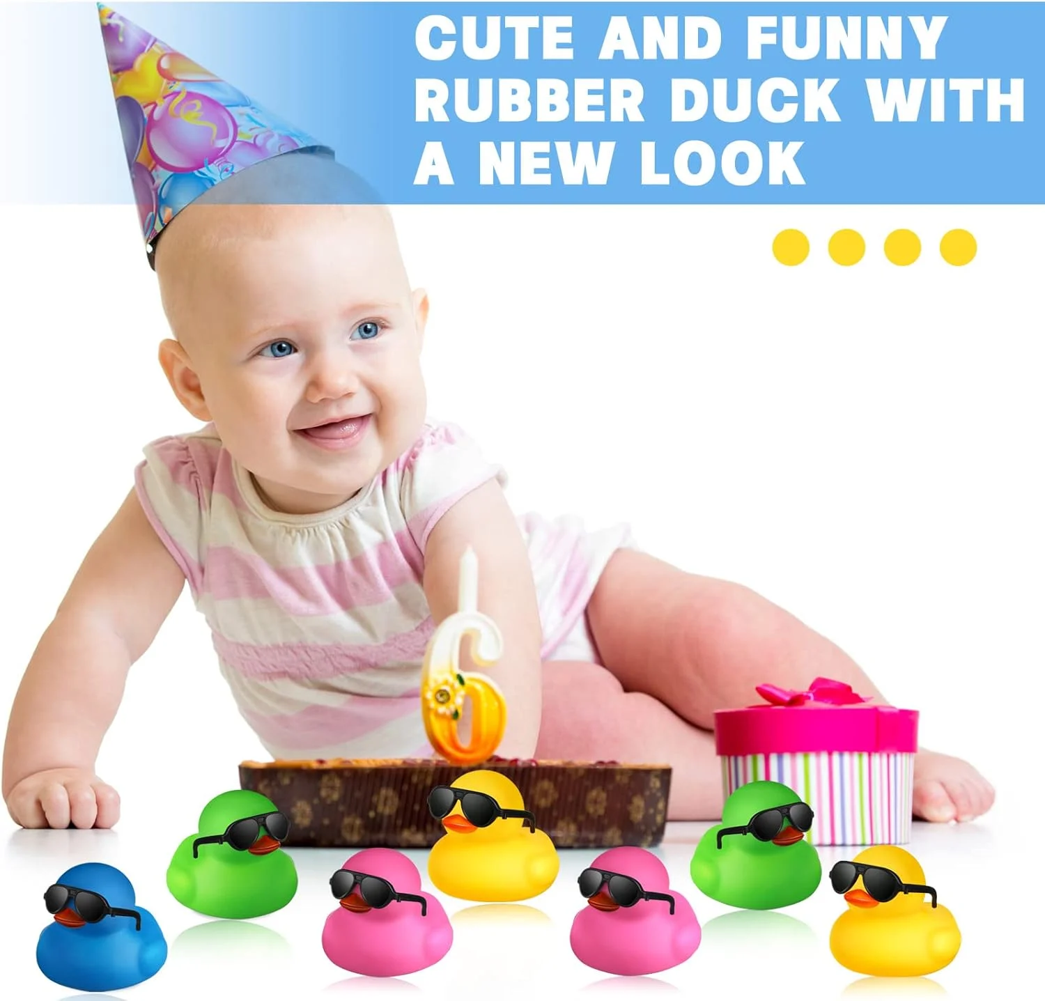 ۱۲ عدد اردک لاستیکی چیواو با ۱۲ عدد عینک آفتابی/ کلاه/ سربند، اسباب بازی های کوچک مینیاتوری اردک لاستیکی برای حمام و جشن تولد (اردک با عینک آفتابی، چند رنگ) ۱۲ عدد اردک لاستیکی چیواو با ۱۲ عدد عینک آفتابی/ کلاه/ سربند، اسباب بازی های کوچک مینیاتوری اردک لاستیکی برای حمام و جشن تولد (اردک با عینک آفتابی، چند رنگ)