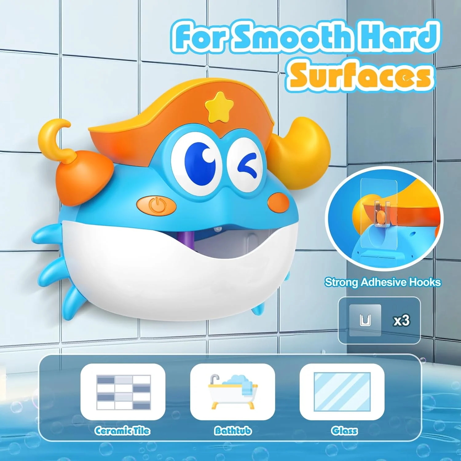 اسباب بازی حمام، اسباب بازی حمام کودک طرح خرچنگ، دستگاه حباب ساز حمام با نور RGB رنگارنگ، هدیه تولد عالی برای پسران و دختران، اسباب بازی کودک نوپا برای کودکان 1-3 4-8 سال اسباب بازی حمام، اسباب بازی حمام کودک طرح خرچنگ، دستگاه حباب ساز حمام با نور RGB رنگارنگ، هدیه تولد عالی برای پسران و دختران، اسباب بازی کودک نوپا برای کودکان 1-3 4-8 سال