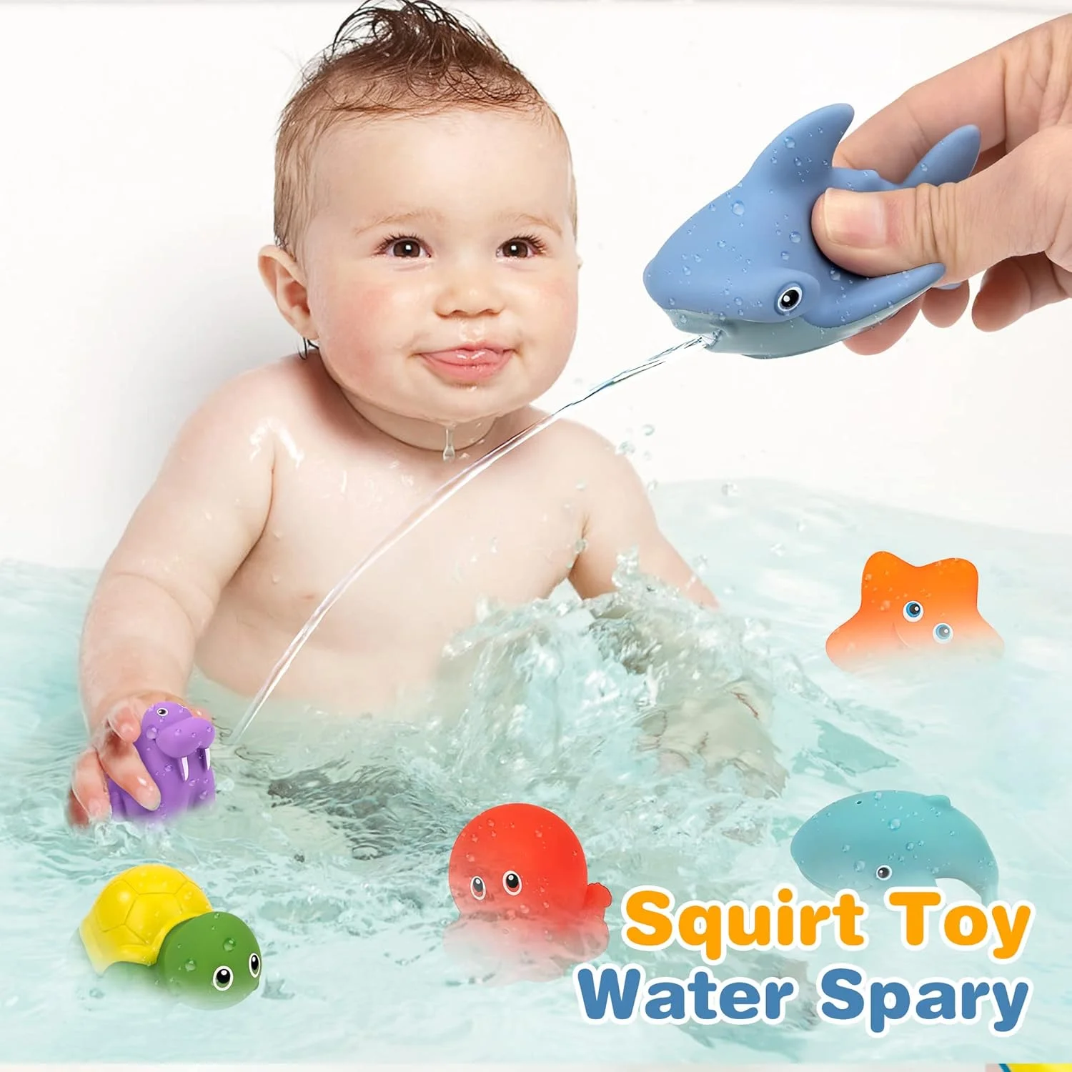 اسباب بازی حمام کودک، 7 تکه اسباب بازی حمام، اسباب بازی آبی کودکان، اسباب بازی استخر وان حمام با تور ماهیگیری، لاک پشت ها و کوسه، هدیه سرگرم کننده حمام برای کودکان 3 4 5 6+ ساله اسباب بازی حمام کودک، 7 تکه اسباب بازی حمام، اسباب بازی آبی کودکان، اسباب بازی استخر وان حمام با تور ماهیگیری، لاک پشت ها و کوسه، هدیه سرگرم کننده حمام برای کودکان 3 4 5 6+ ساله