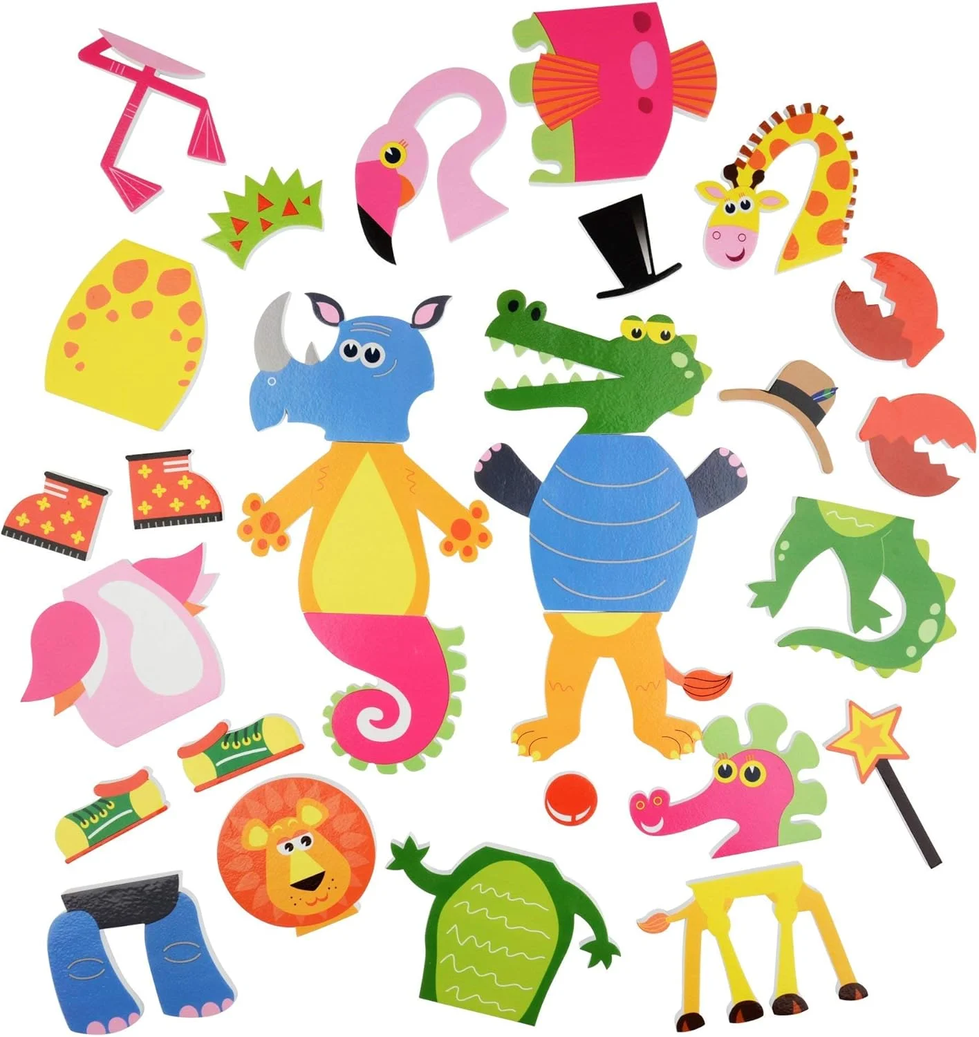 برچسب های اسباب بازی حمام بادی اند بارنی برای کودکان (حیوانات عجیب و شگفت انگیز) برچسب های اسباب بازی حمام بادی اند بارنی برای کودکان (حیوانات عجیب و شگفت انگیز)