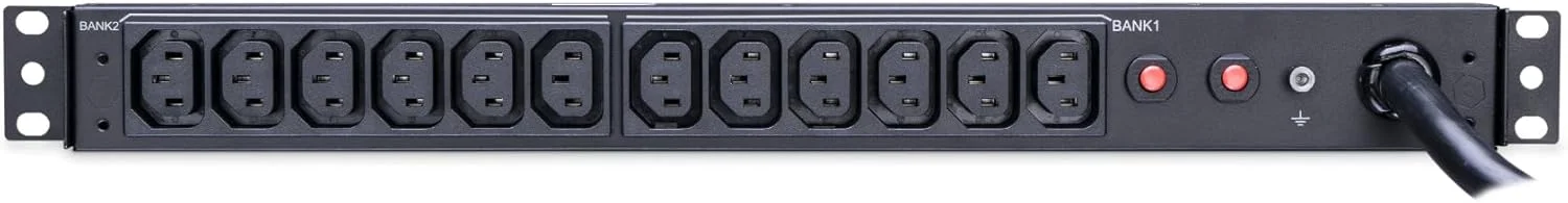 واحد توزیع برق پایه سایبرپاور PDU30BHVT12R، 200-230 ولت/30 آمپر، 12 خروجی، نصب در رک 1U