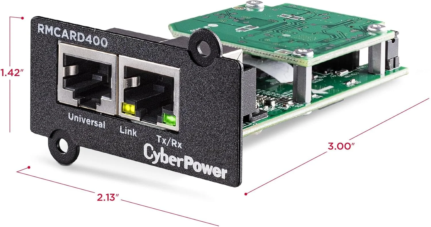 راهکار شبکه 100 مگابیتی Cyberpower RMCARD400 - SNMP/HTTP برای تمام سری های PR، OR و OLS/OLS