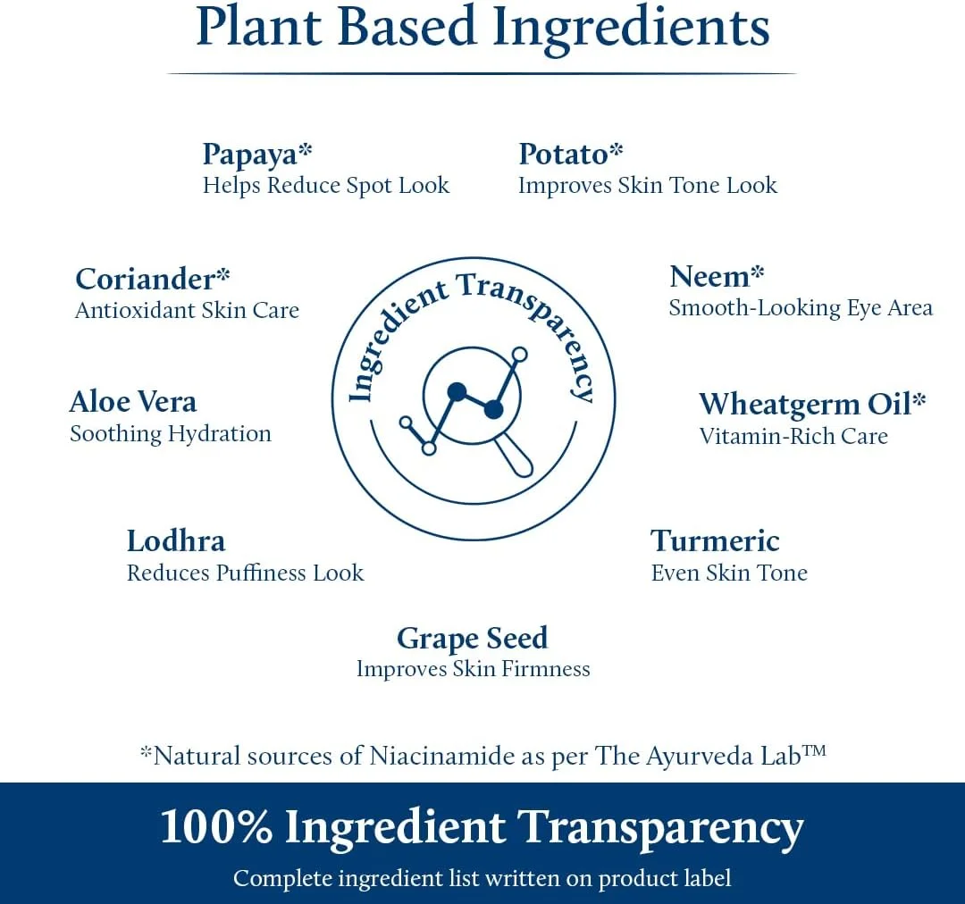 کرم دور چشم بلو نکتار برای تیرگی دور چشم آقایان | کرم نیاسینامید طبیعی از پاپایا و سیب زمینی | موثر برای چروک، خطوط ریز و پف (18 گیاه، 15 گرم) کرم دور چشم بلو نکتار برای تیرگی دور چشم آقایان | کرم نیاسینامید طبیعی از پاپایا و سیب زمینی | موثر برای چروک، خطوط ریز و پف (18 گیاه، 15 گرم)